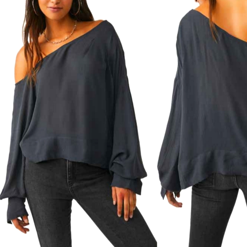 Free People Justina One-Shoulder Blouse